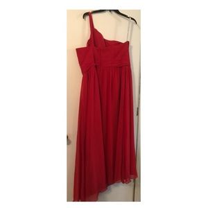Alfred Angelo red single strapped dress